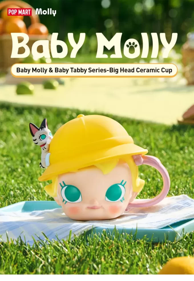 Baby Molly & Baby Tabby Serie – Keramiktasse mit großem Kopf