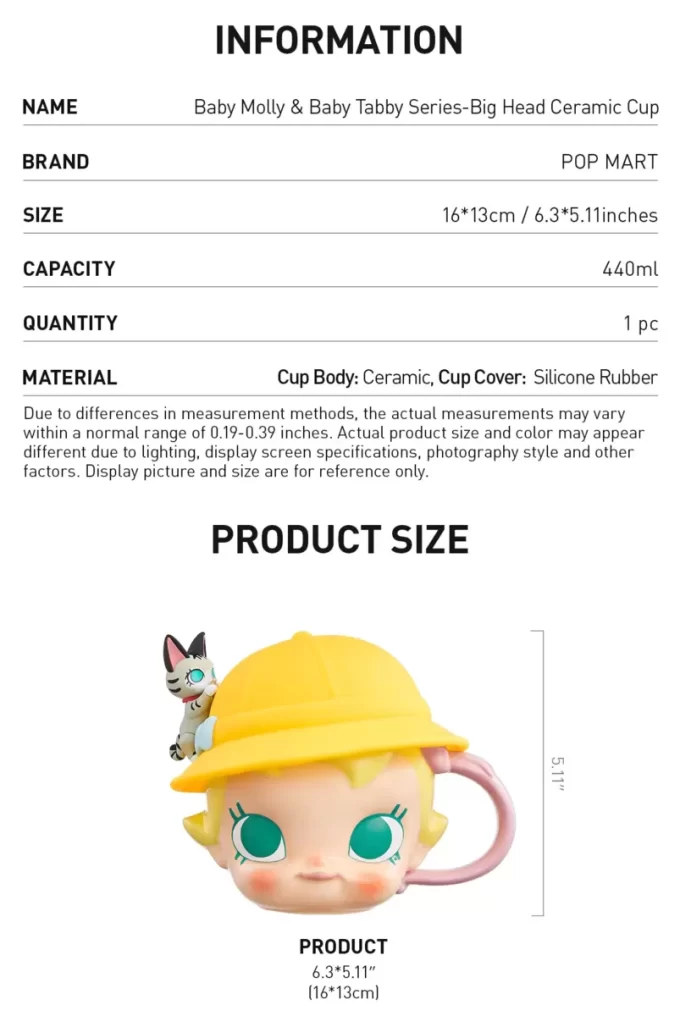 Baby Molly & Baby Tabby Serie – Keramiktasse mit großem Kopf