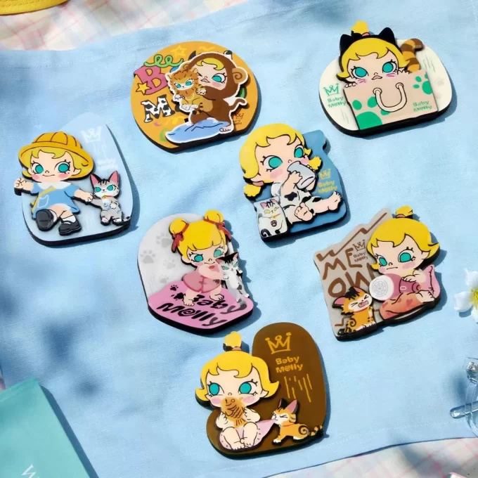 Baby Molly & Baby Tabby Serie – Kühlschrankmagnet-Blindbox