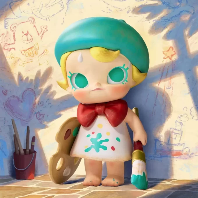 Baby Molly Future Painter Figur