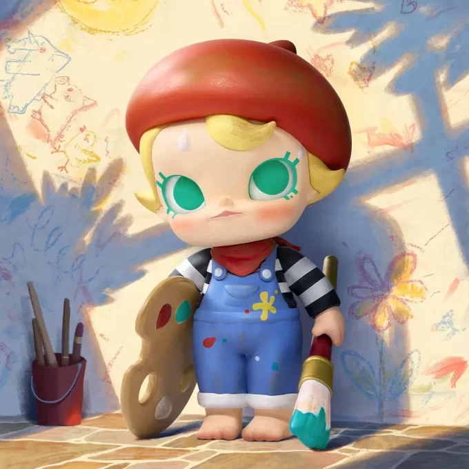 Baby Molly Future Painter Figur