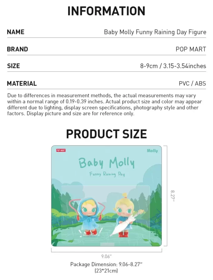 Baby Molly Lustige Regentag-Figur