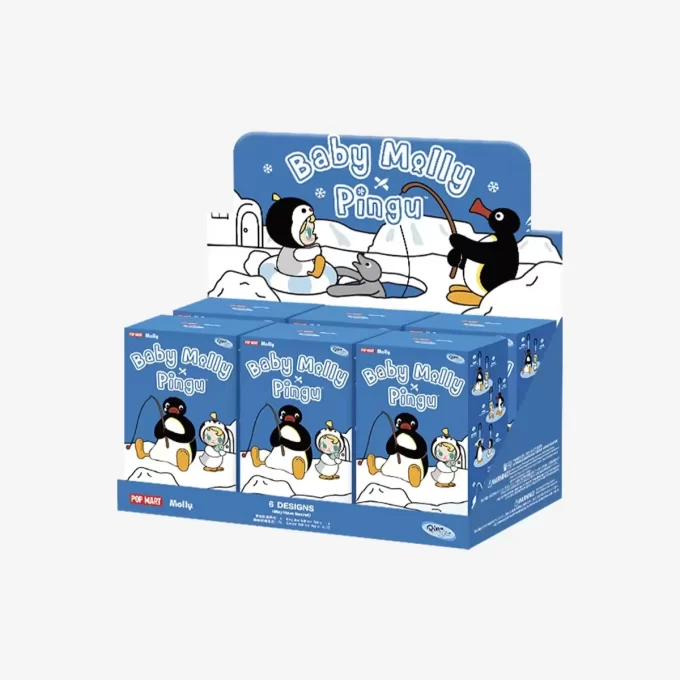 Baby Molly × Pingu Happy Fishing Serie – Vinyl Plüsch Anhänger Blind Box