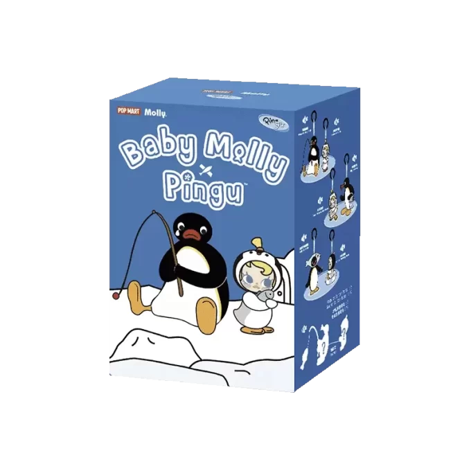 Baby Molly × Pingu Happy Fishing Serie – Vinyl Plüsch Anhänger Blind Box