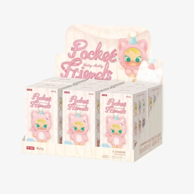 Baby Molly Pocket Friends Serie – Blindbox mit Vinyl-Plüschanhänger