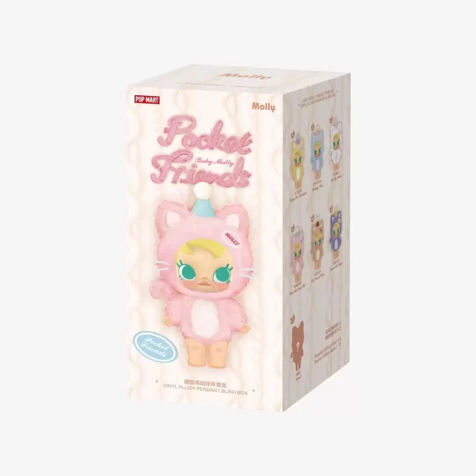 Baby Molly Pocket Friends Serie – Blindbox mit Vinyl-Plüschanhänger
