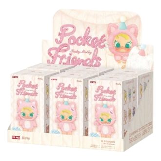 Baby Molly Pocket Friends Vinyl-Plüschanhänger, versiegelte Schachtel (6 Blindboxen)