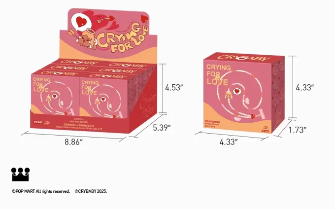 CRYBABY Crying For Love Serie – Handyanhänger-Blindbox