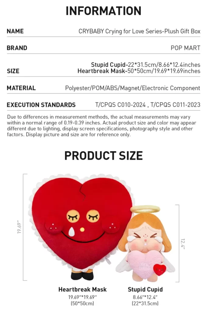CRYBABY Crying For Love Serie – Plüsch-Geschenkbox