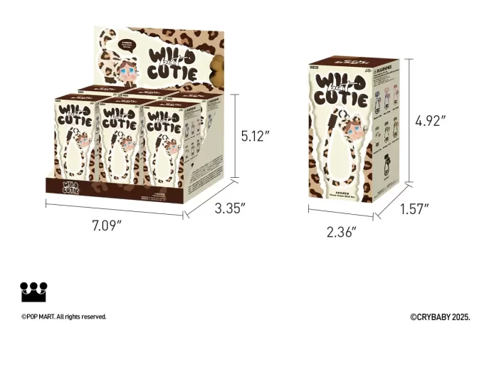 CRYBABY Wild But Cutie Serie – Handyanhänger-Blindbox