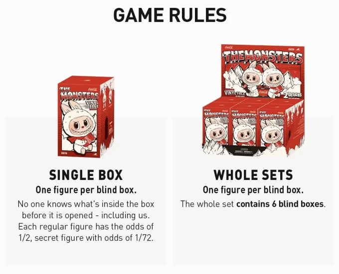 DIE MONSTERS COCA-COLA SERIE – Vinyl Face Blind Box