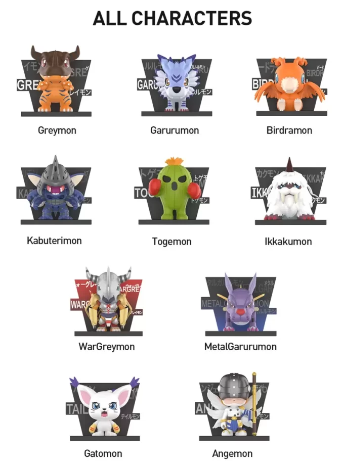 Digimon Adventure Kühlschrankmagnet-Serie Figuren