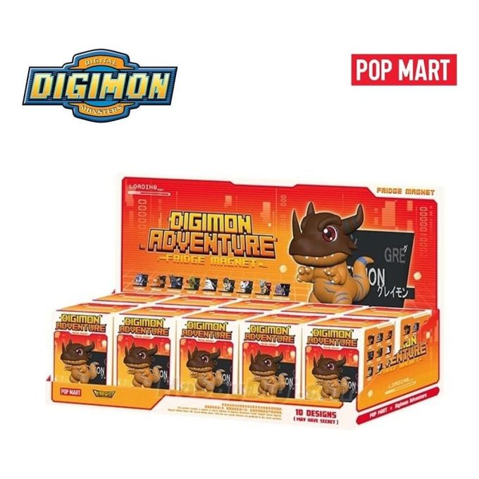 Digimon Kühlschrankmagnet, versiegelte Hülle (10 Blindboxen)