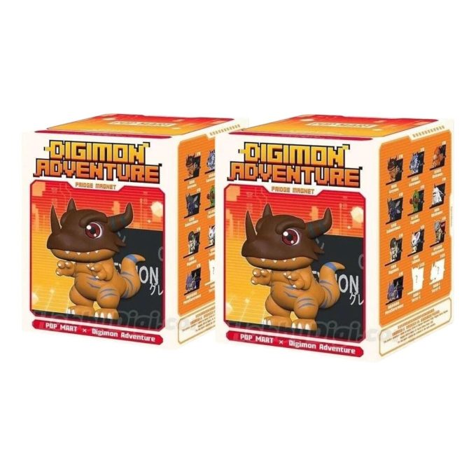 Digimon Kühlschrankmagnet, versiegelte Hülle (2 Blindboxen)