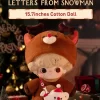 DIMOO Buchstaben aus der Schneemann-Serie – 15,7 Zoll Baumwollpuppe