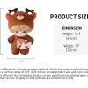 DIMOO Buchstaben aus der Schneemann-Serie – 15,7 Zoll Baumwollpuppe