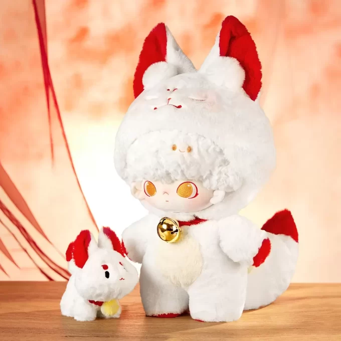 DIMOO: No One’s Gonna Sleep Tonight-Serie – 40 cm große Baumwollpuppe (Fuchsgeist)