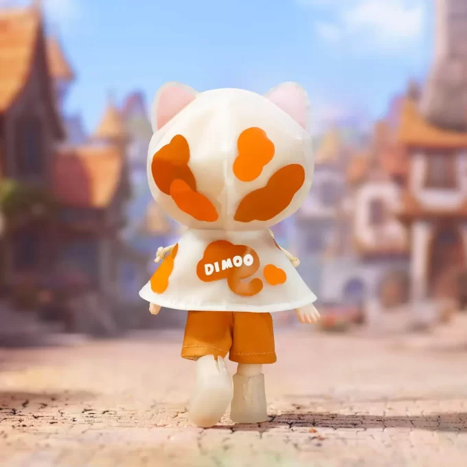 DIMOO Regenmantel-Katze-Actionfigur