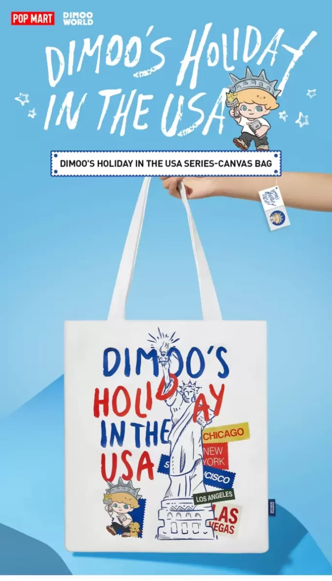 DIMOO’S HOLIDAY IN THE USA SERIES – Canvas-Tasche