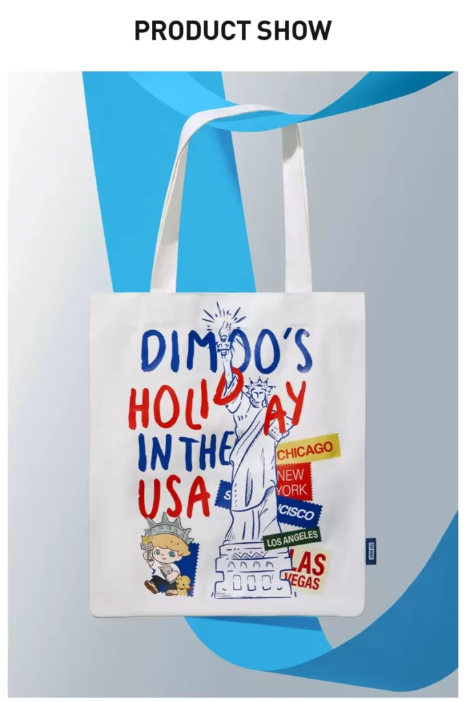 DIMOO’S HOLIDAY IN THE USA SERIES – Canvas-Tasche