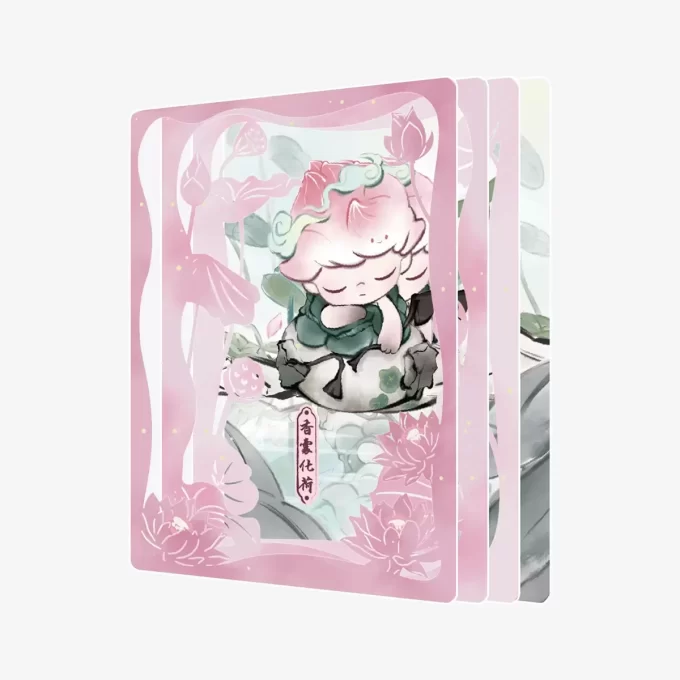 DIMOO Stories In The Cup Serie Figuren Kunstsammlung Karten