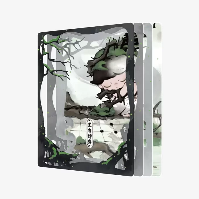 DIMOO Stories In The Cup Serie Figuren Kunstsammlung Karten