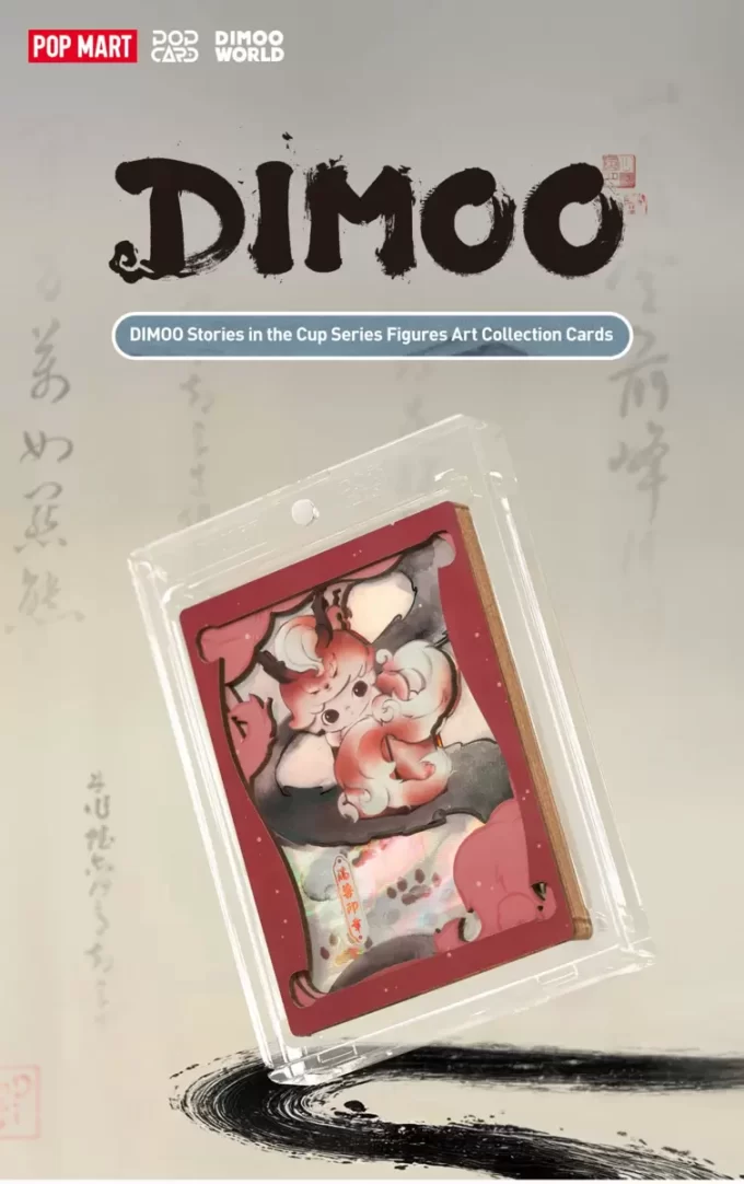 DIMOO Stories In The Cup Serie Figuren Kunstsammlung Karten