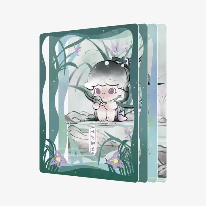 DIMOO Stories In The Cup Serie Figuren Kunstsammlung Karten
