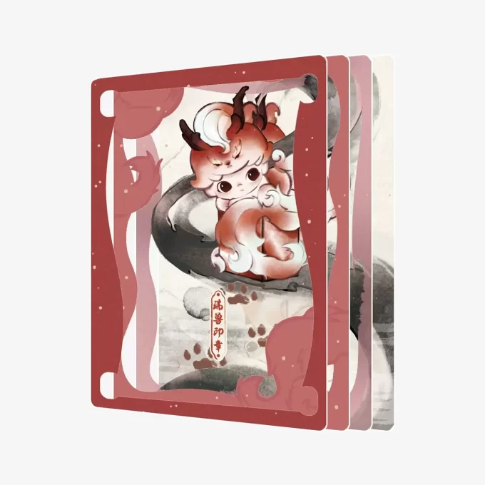 DIMOO Stories In The Cup Serie Figuren Kunstsammlung Karten