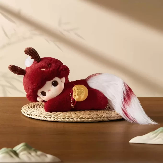 DIMOO Stories In The Cup-Serie – Glückverheißende Tier-Baumwollpuppe