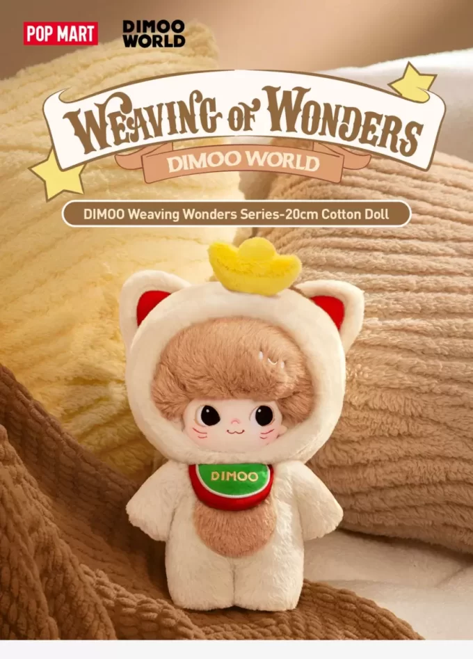 DIMOO Weaving Wonders Series – 20 cm Baumwollpuppe