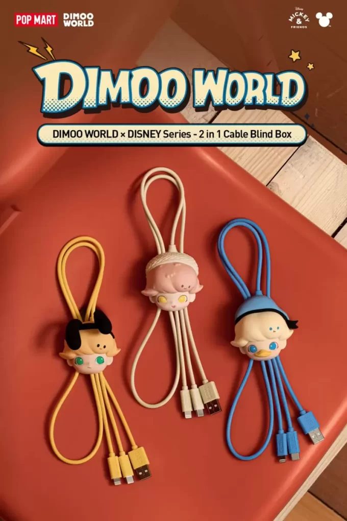 DIMOO WORLD × DISNEY Serie – 2-in-1-Kabel-Blindbox