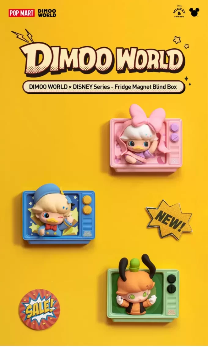 DIMOO WORLD × DISNEY Serie – Kühlschrankmagnet-Blindbox