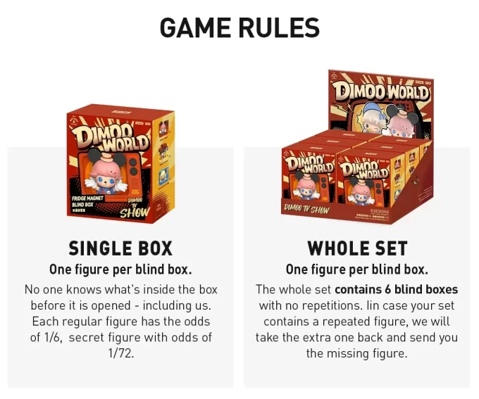 DIMOO WORLD × DISNEY Serie – Kühlschrankmagnet-Blindbox