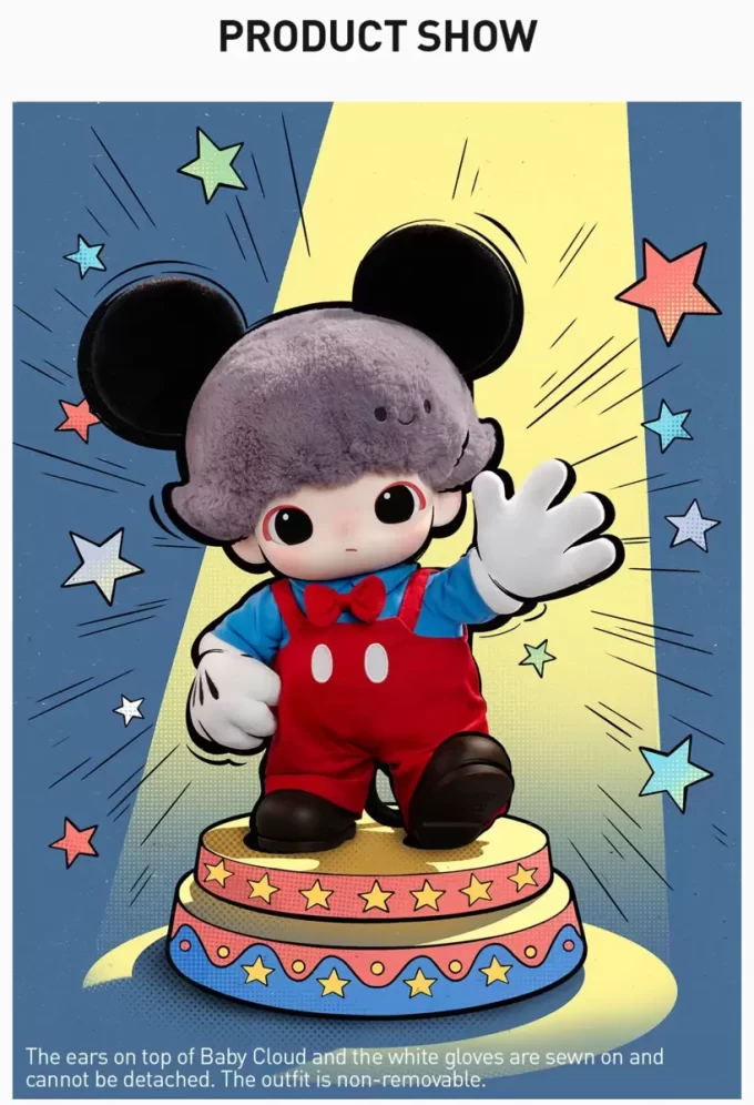 DIMOO WORLD × DISNEY Serie – Mickey Vinyl-Plüschtasche