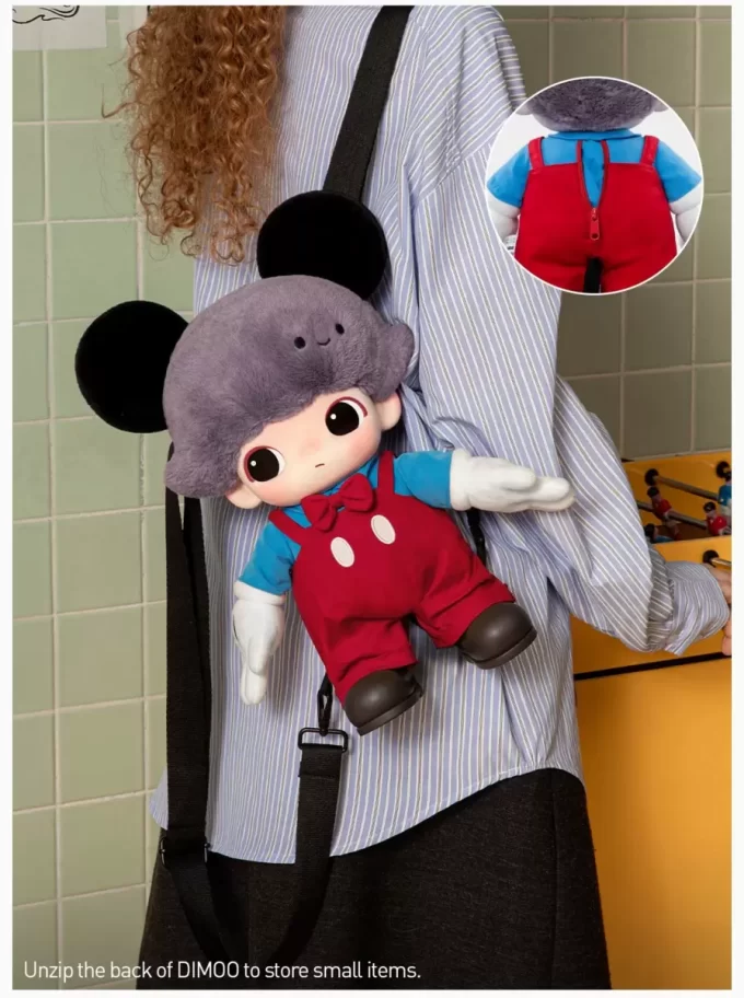 DIMOO WORLD × DISNEY Serie – Mickey Vinyl-Plüschtasche