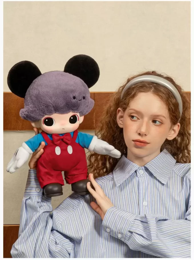 DIMOO WORLD × DISNEY Serie – Mickey Vinyl-Plüschtasche