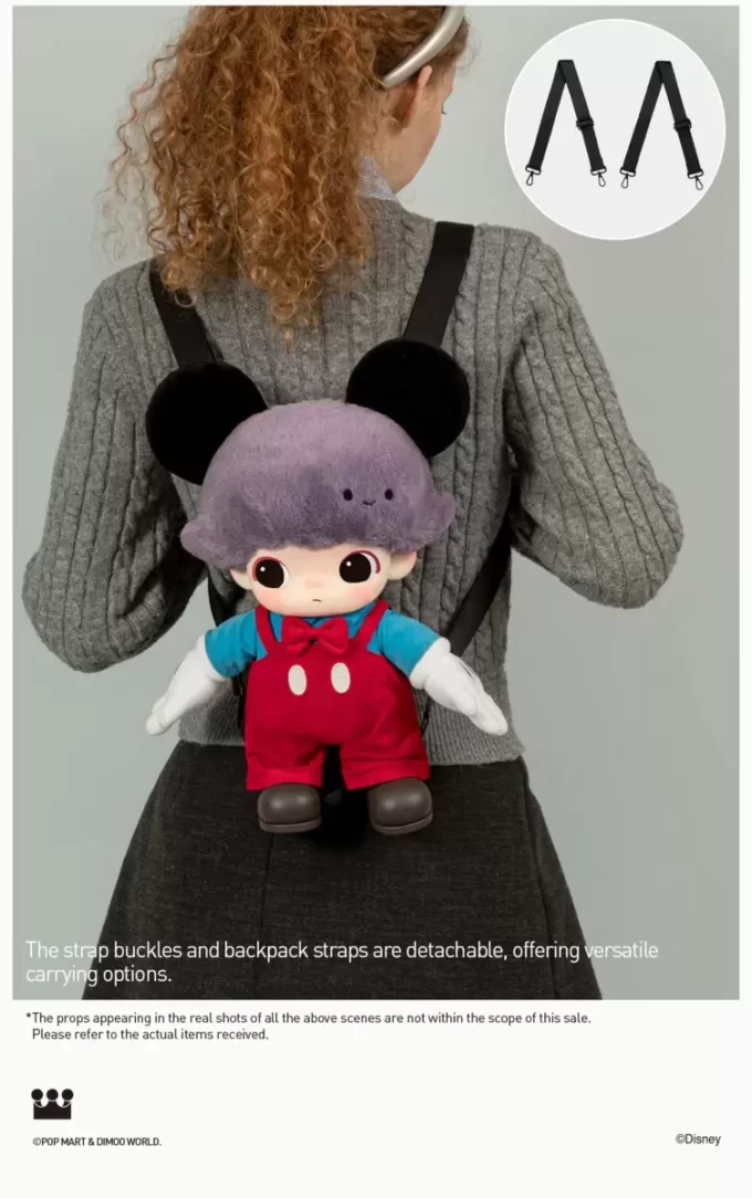 DIMOO WORLD × DISNEY Serie – Mickey Vinyl-Plüschtasche