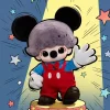 DIMOO WORLD × DISNEY Serie – Mickey Vinyl-Plüschtasche