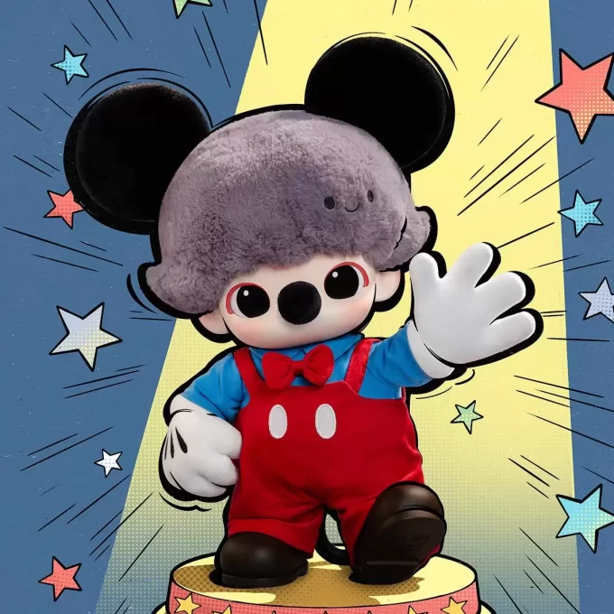 DIMOO WORLD × DISNEY Serie – Mickey Vinyl-Plüschtasche