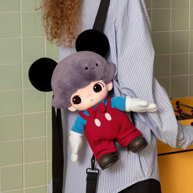 DIMOO WORLD × DISNEY Serie – Mickey Vinyl-Plüschtasche
