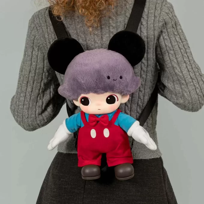 DIMOO WORLD × DISNEY Serie – Mickey Vinyl-Plüschtasche