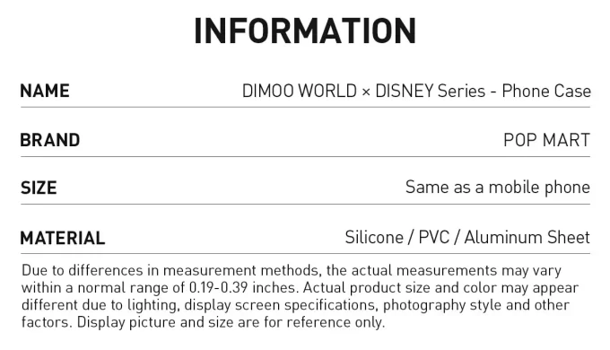 DIMOO WORLD × DISNEY Serie-Telefonhülle