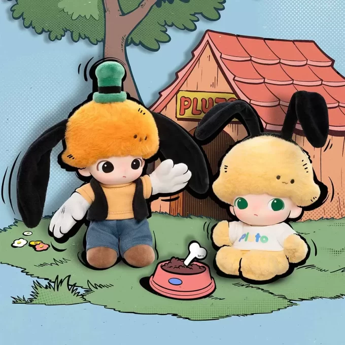 DIMOO WORLD × DISNEY Serie – Vinyl-Plüsch-Schlüsselanhänger-Blindbox