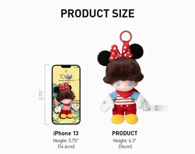 DIMOO WORLD × DISNEY Serie – Vinyl-Plüsch-Schlüsselanhänger-Blindbox