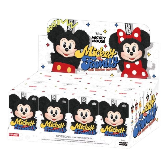 Disney Mickey Family Together Schlüsselanhänger, versiegelte Hülle (8 Blindboxen)