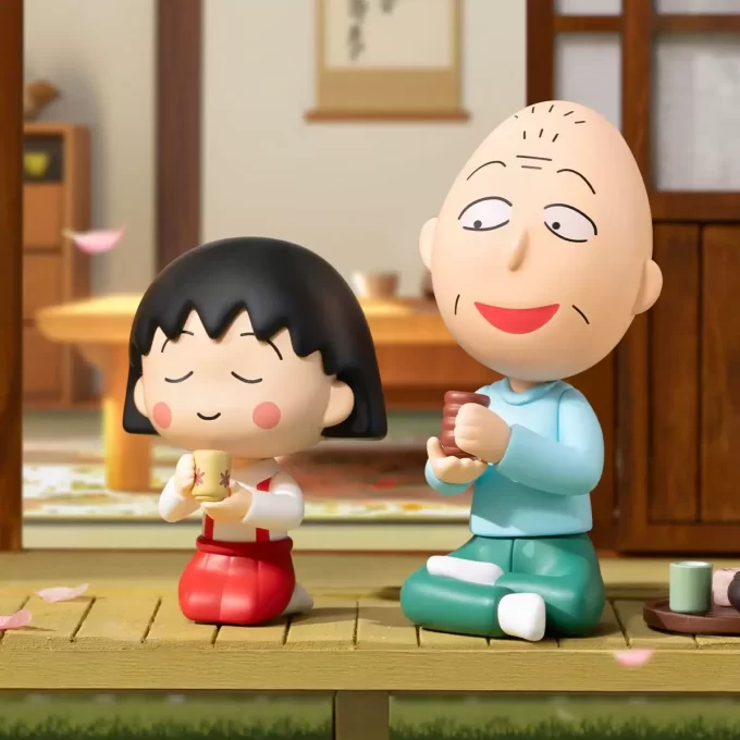 Figuren aus der „The Time With You“-Serie von Chibi Maruko Chan