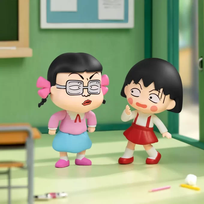 Figuren aus der „The Time With You“-Serie von Chibi Maruko Chan