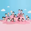 Figuren aus der „The Time With You“-Serie von Chibi Maruko Chan