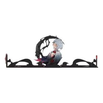 Geschenk für Sie Grußkarte Motiv „Skullpanda Red Rose“